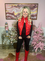 Red Sequin Vest