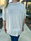 Washed Short Sleeve Top