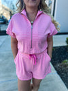 Pink Striped Umgee Romper