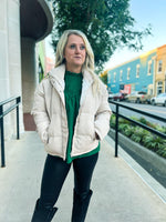 Creme Puffer Jacket
