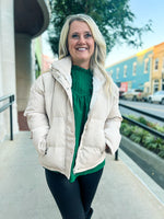 Creme Puffer Jacket