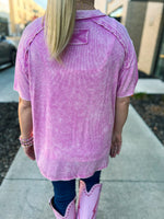 Washed Short Sleeve Top