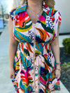 Vacay Vibes Front Zip Umgee Dress
