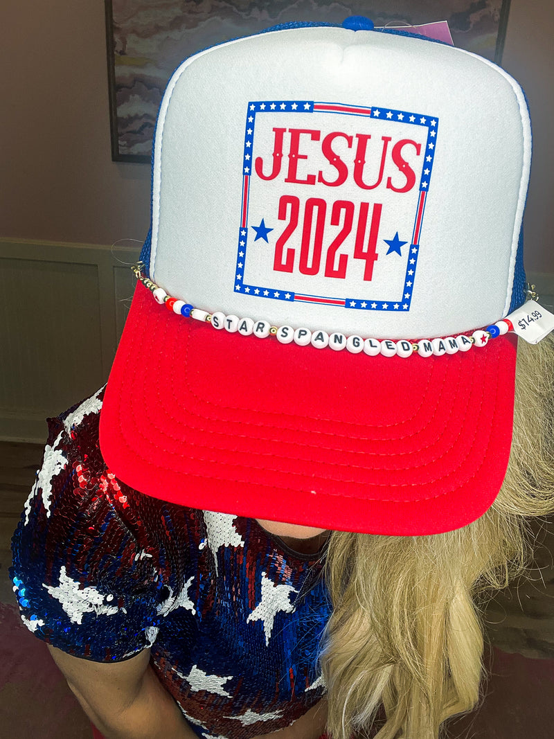 Hat Chain-Red, White, & Boujee
