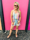 Multicolored Striped Romper