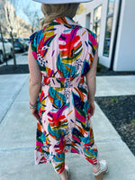 Vacay Vibes Front Zip Umgee Dress