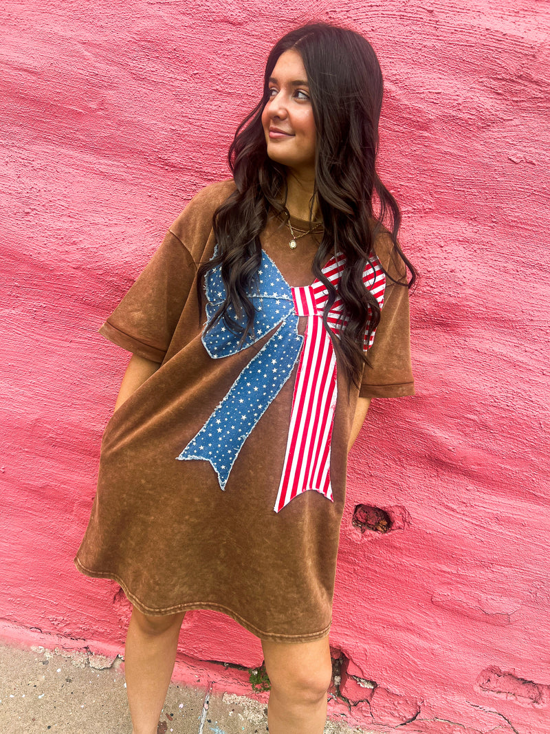 American Flag Bow Dress