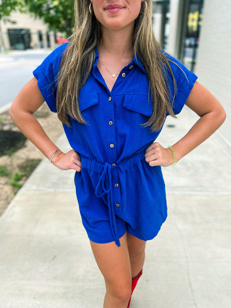 Blue Romper