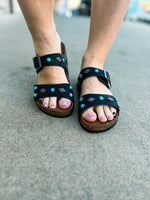 Black Southwest Sandals