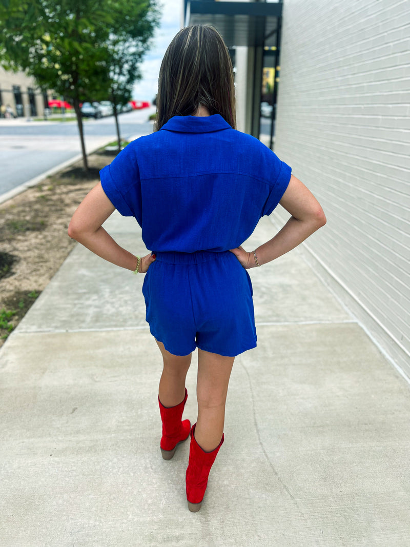 Blue Romper