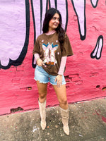 Medium Wash Risen Shorts