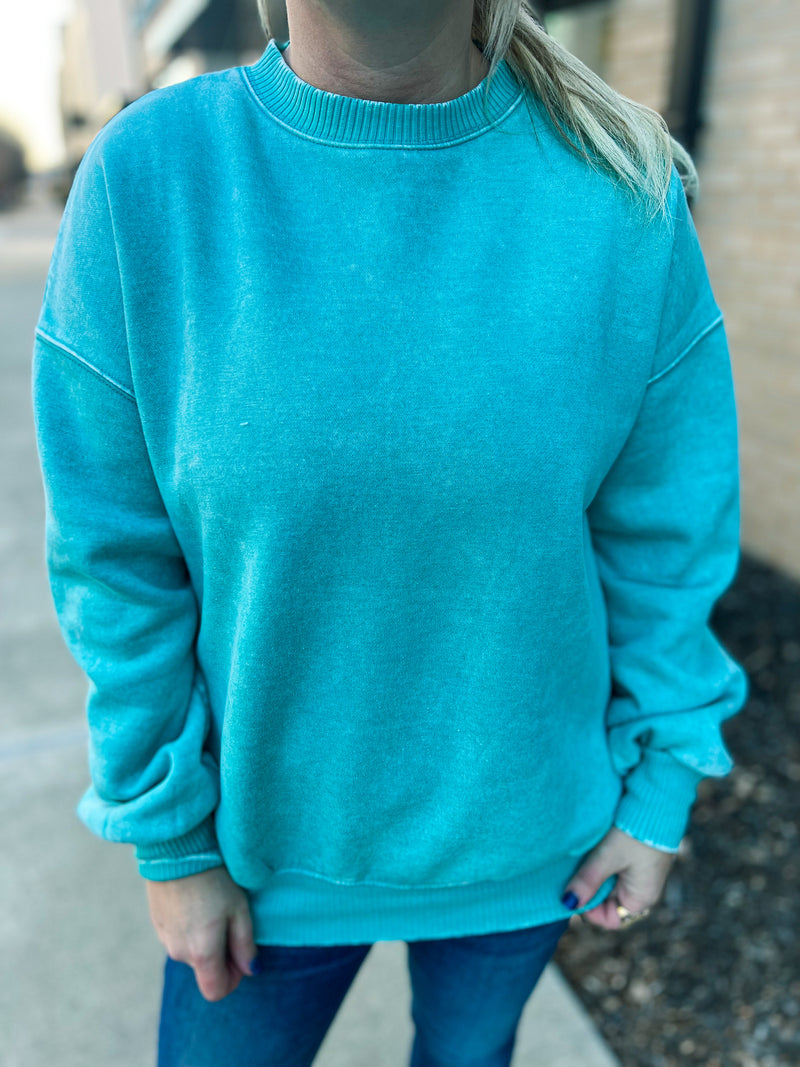 Turquoise Sweatshirt