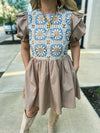 Latte Crochet Dress