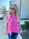 Pink Entro Bow Vest