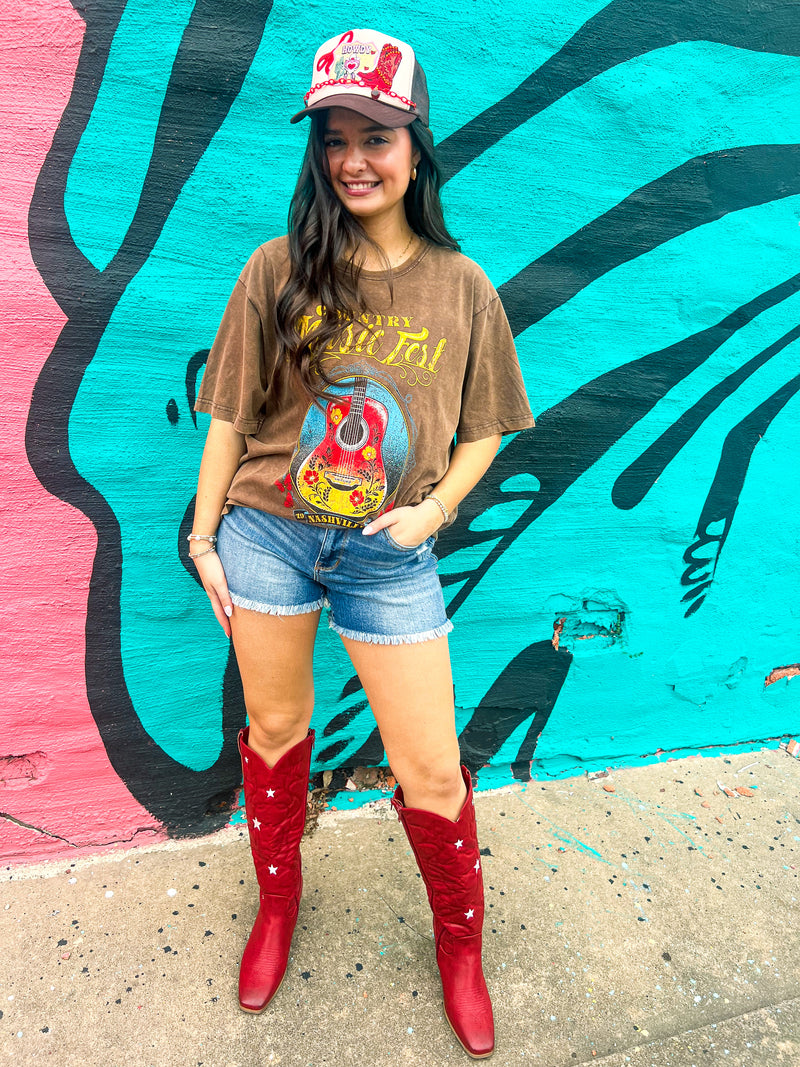 Country Music Mineral Wash Tee