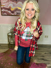 Plaid Christmas Tee Long Sleeve