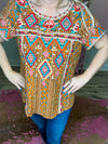 Aztec Embroidered Spring Top