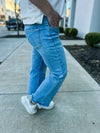 Risen Mid Rise Crop Jeans