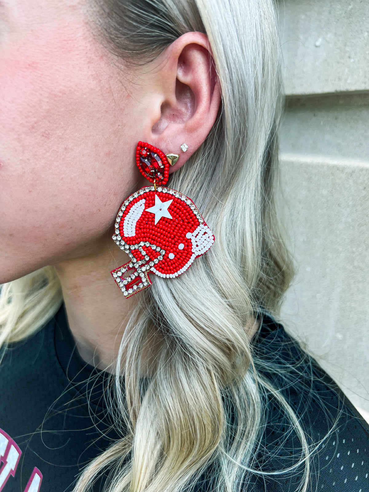 Football Helmet Earrings