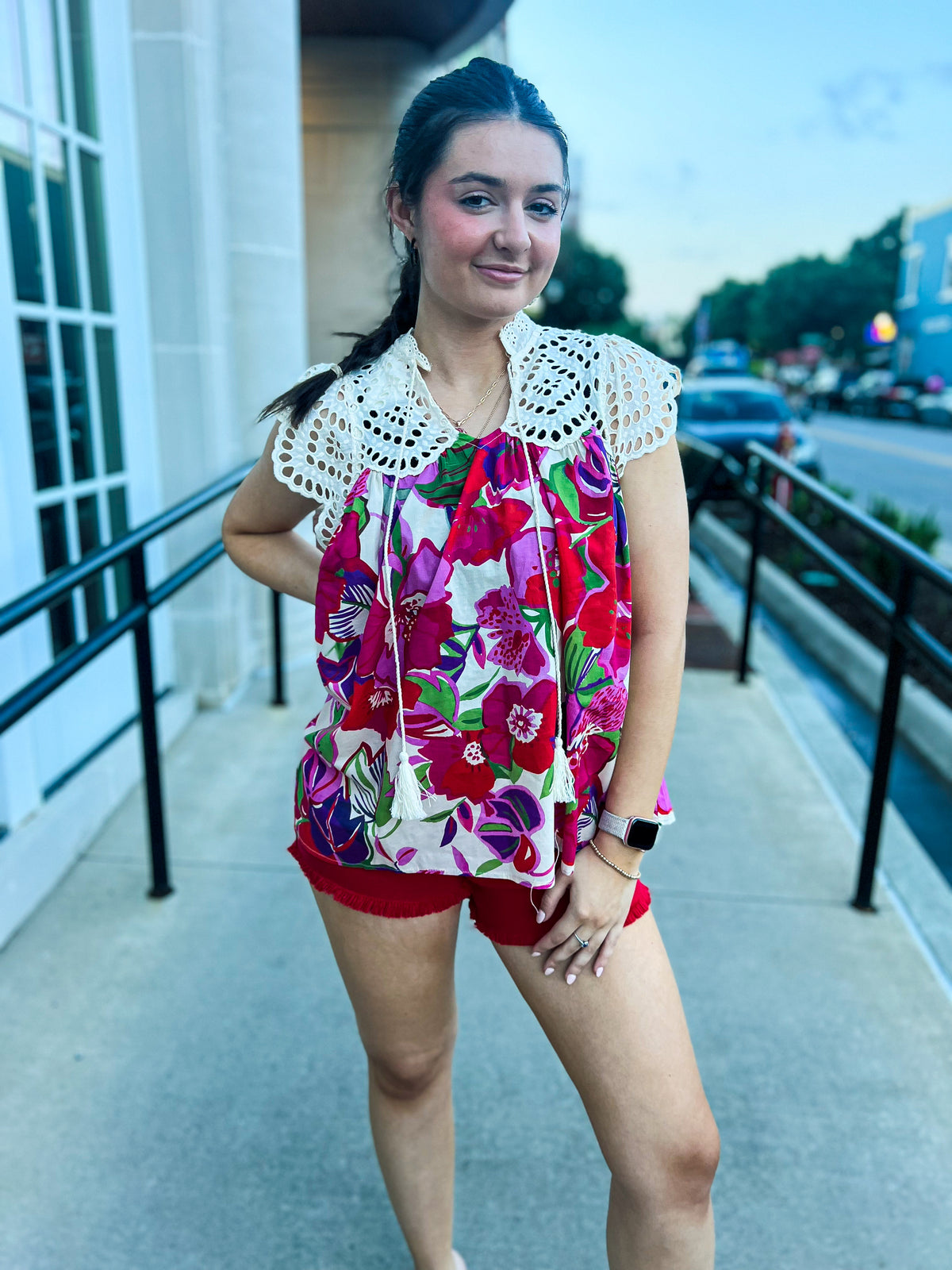 Entro Floral Lace Top