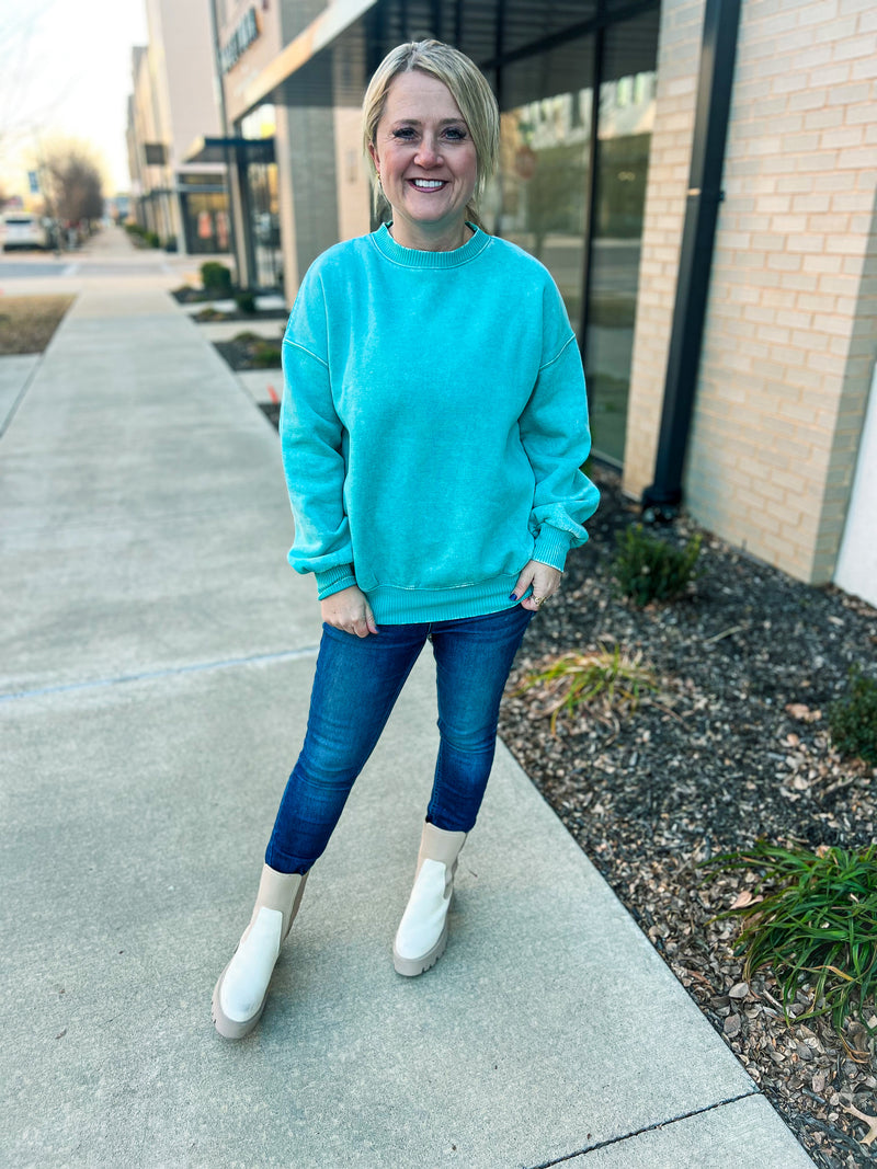 Turquoise Sweatshirt