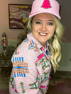Pink Aztec Shacket