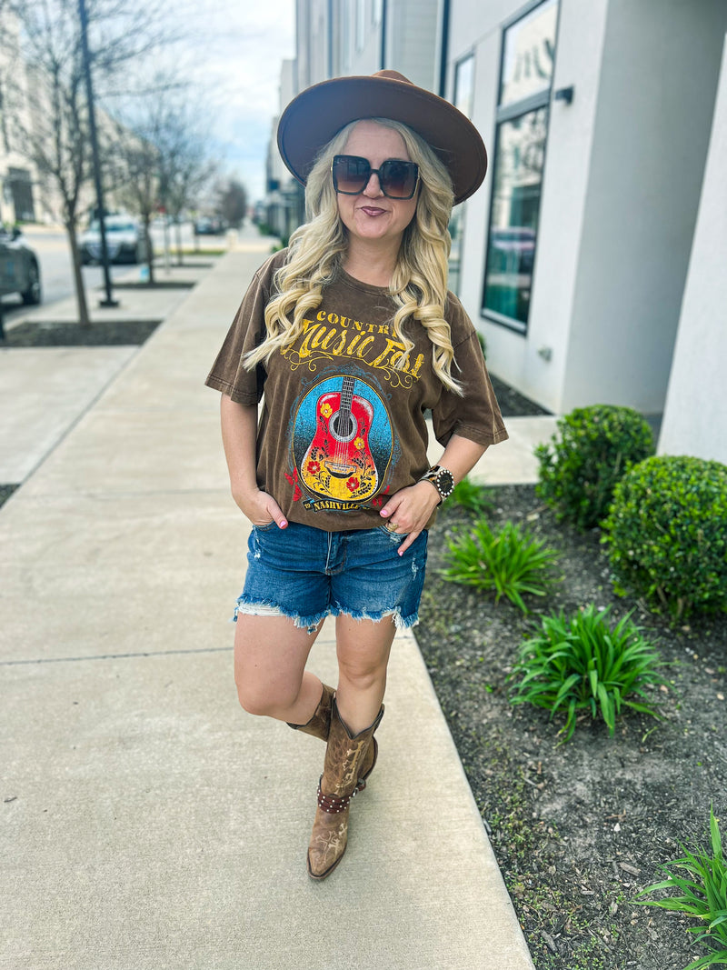 Country Music Mineral Wash Tee