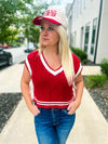 Red Bow Vest