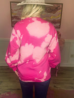Pink Bleached Sweatshirt