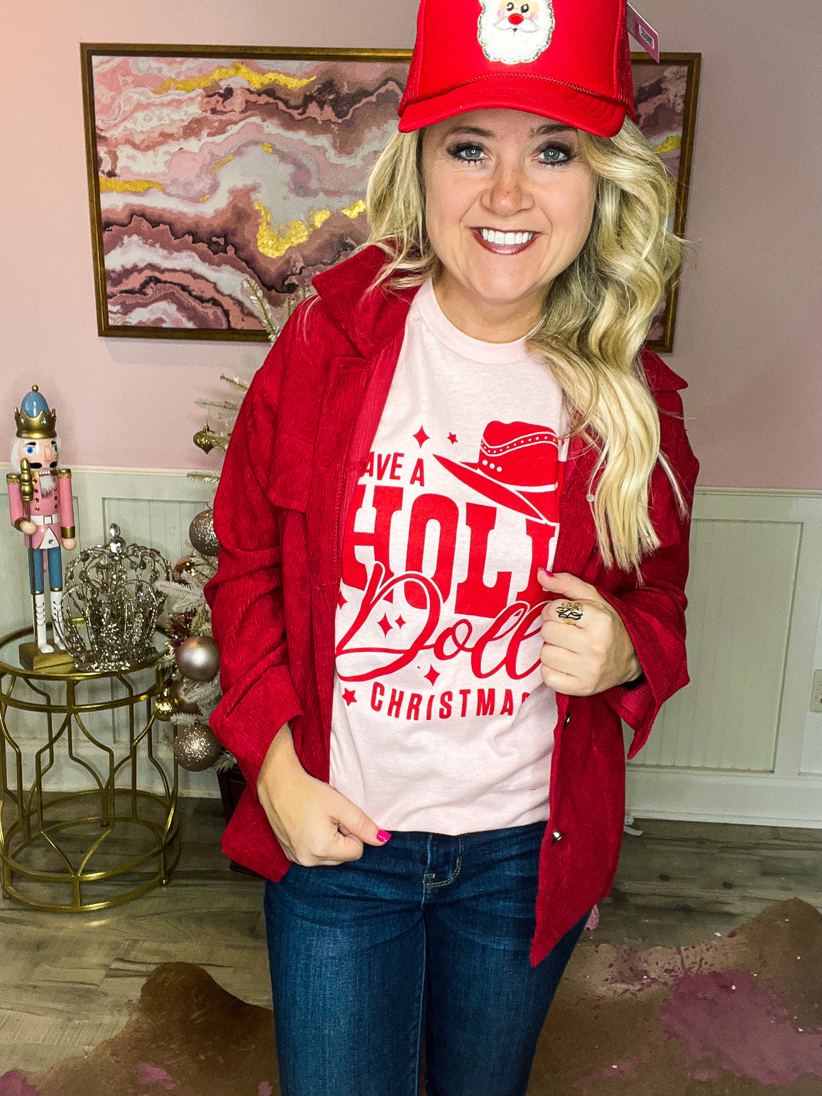 Pink Christmas Tee