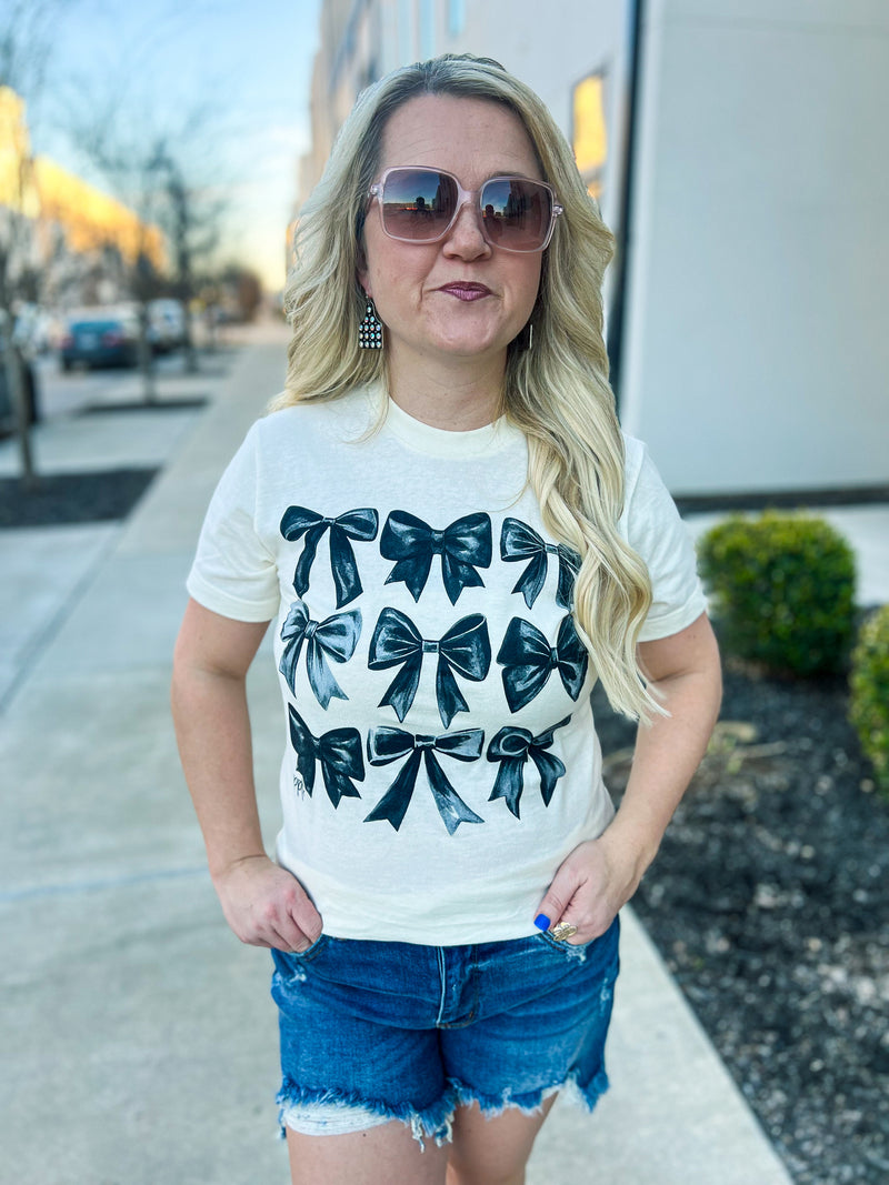 Black Bow Tee