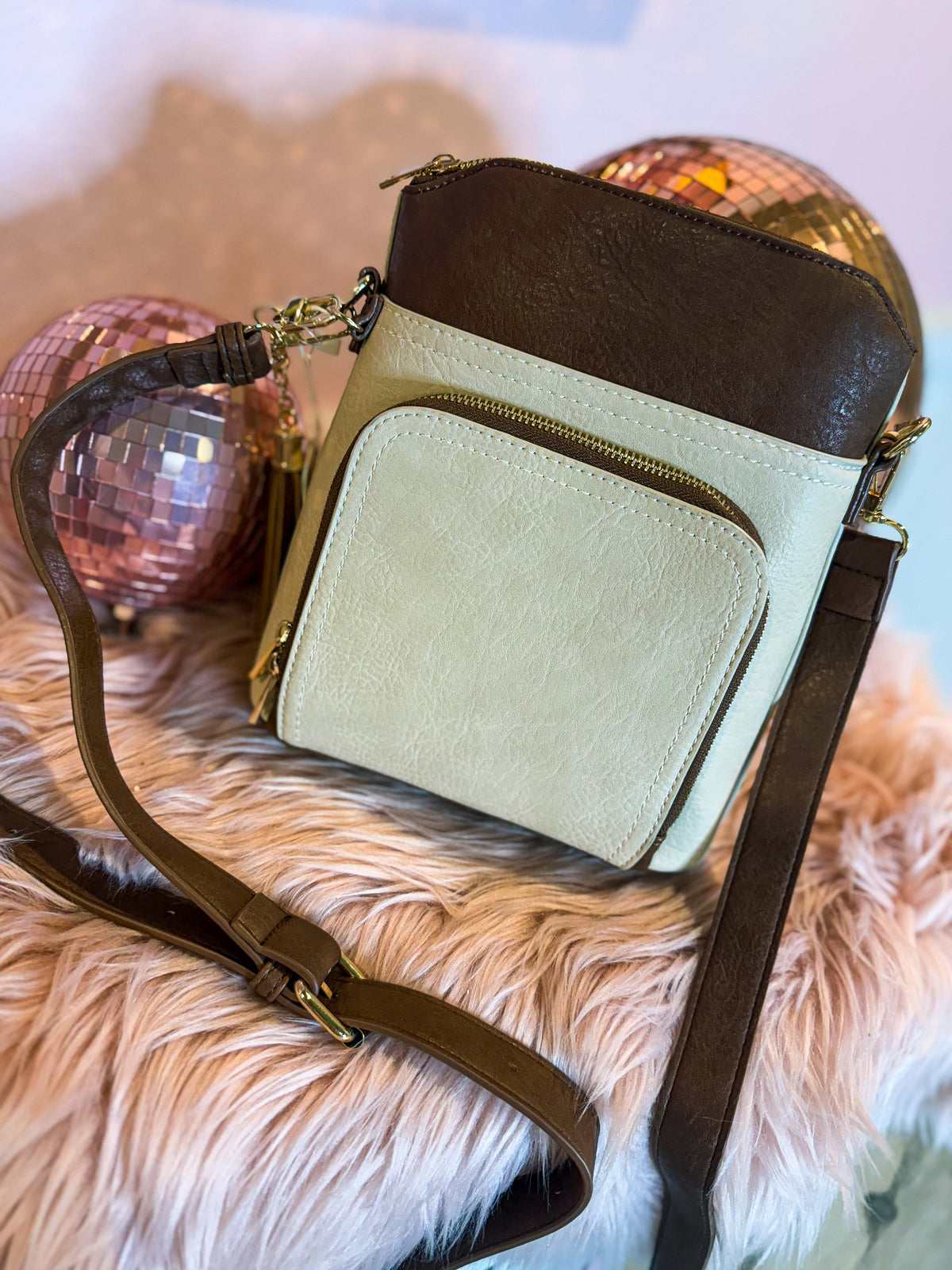 Two Toned Crossbody Bag