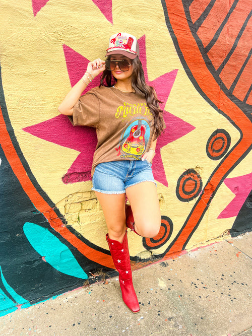 Country Music Mineral Wash Tee