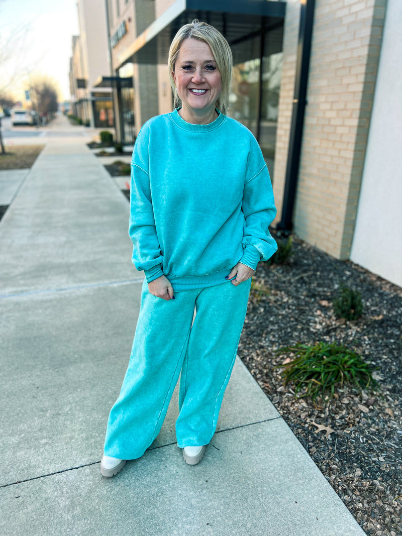 Turquoise Sweatshirt