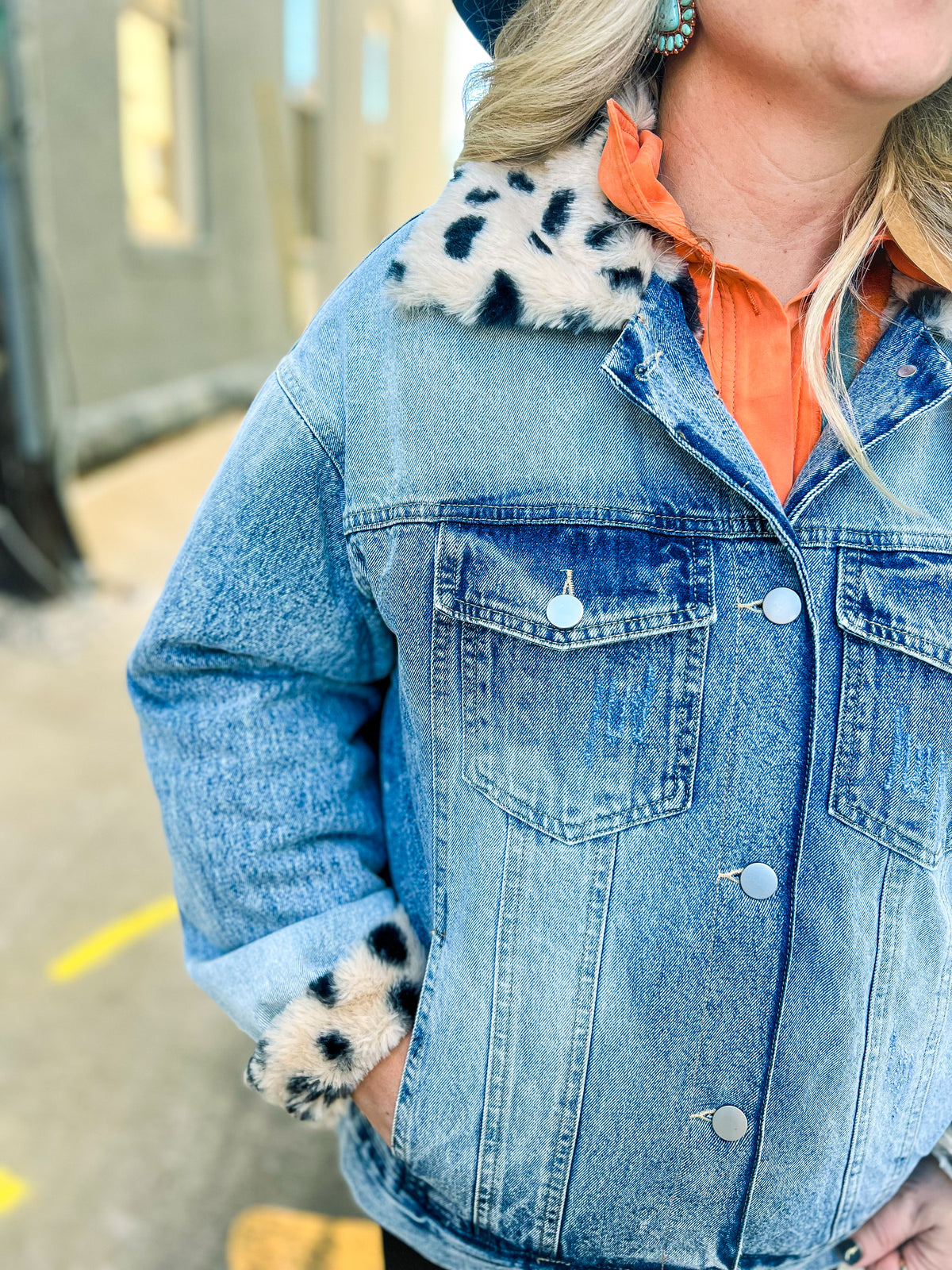 Cheetah Denim Jacket
