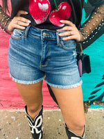 Judy Blue Shorts with Fray Hem