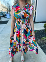 Vacay Vibes Front Zip Umgee Dress
