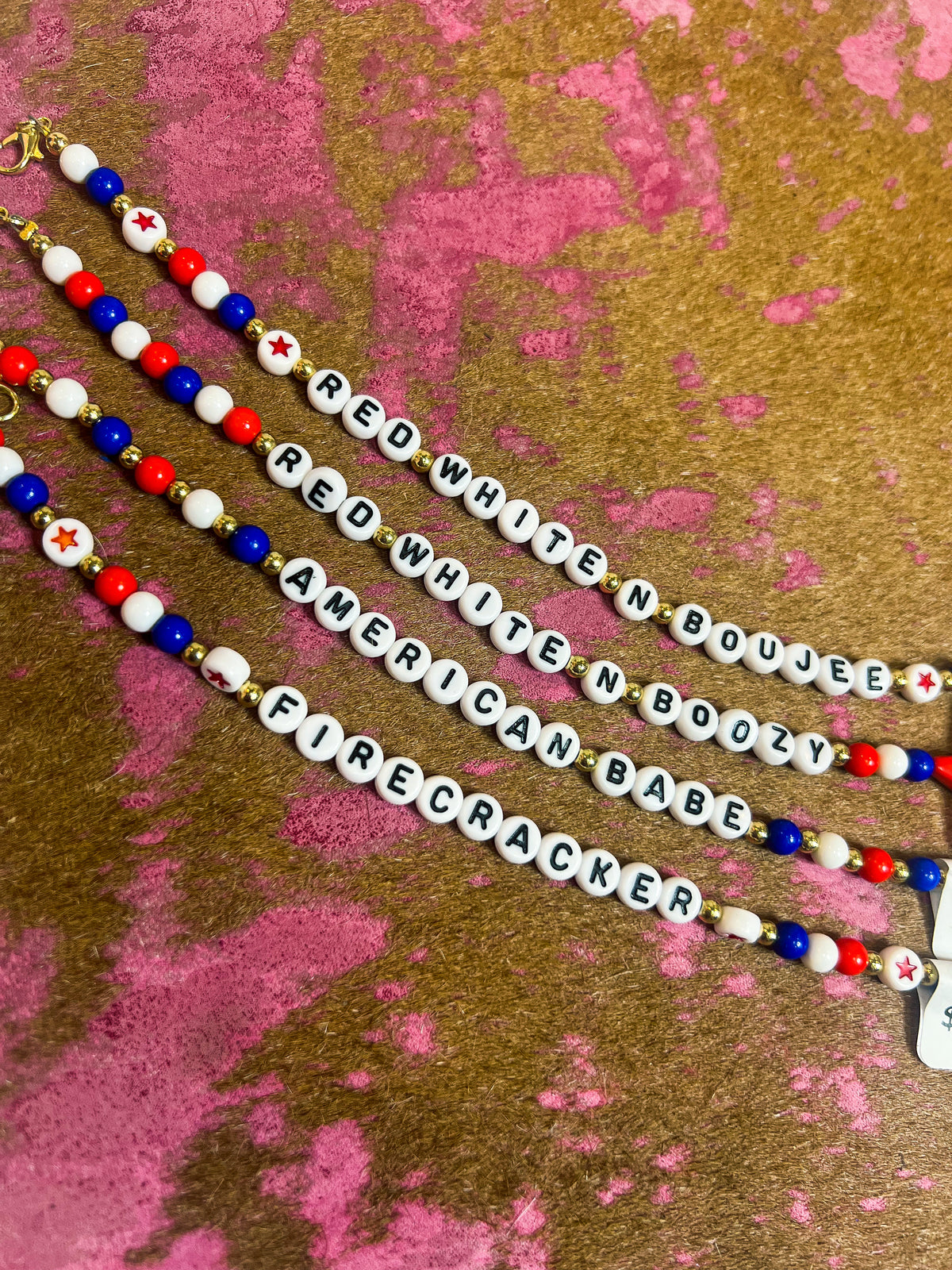 Hat Chain-Red, White, & Boujee