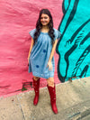 Star Denim Dress