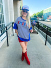 Blue Striped America Top