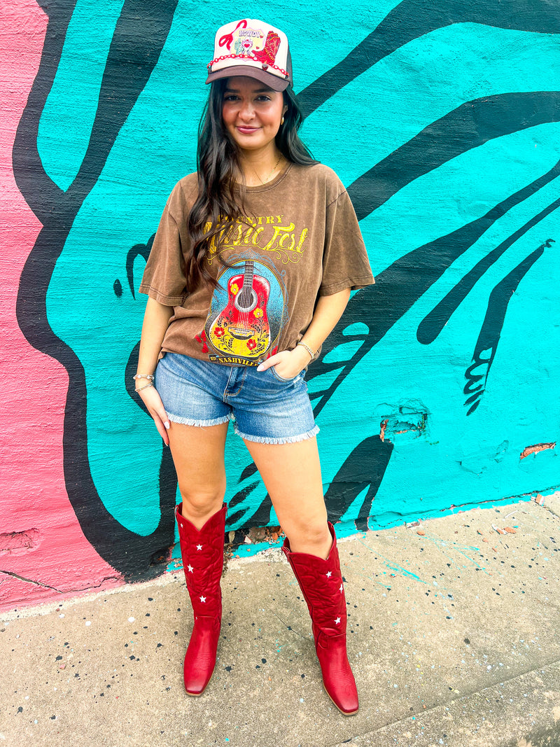 Country Music Mineral Wash Tee