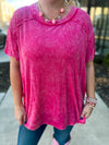 Washed Short Sleeve Top