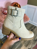 Creme Booties