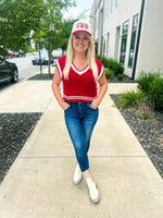 Red Bow Vest