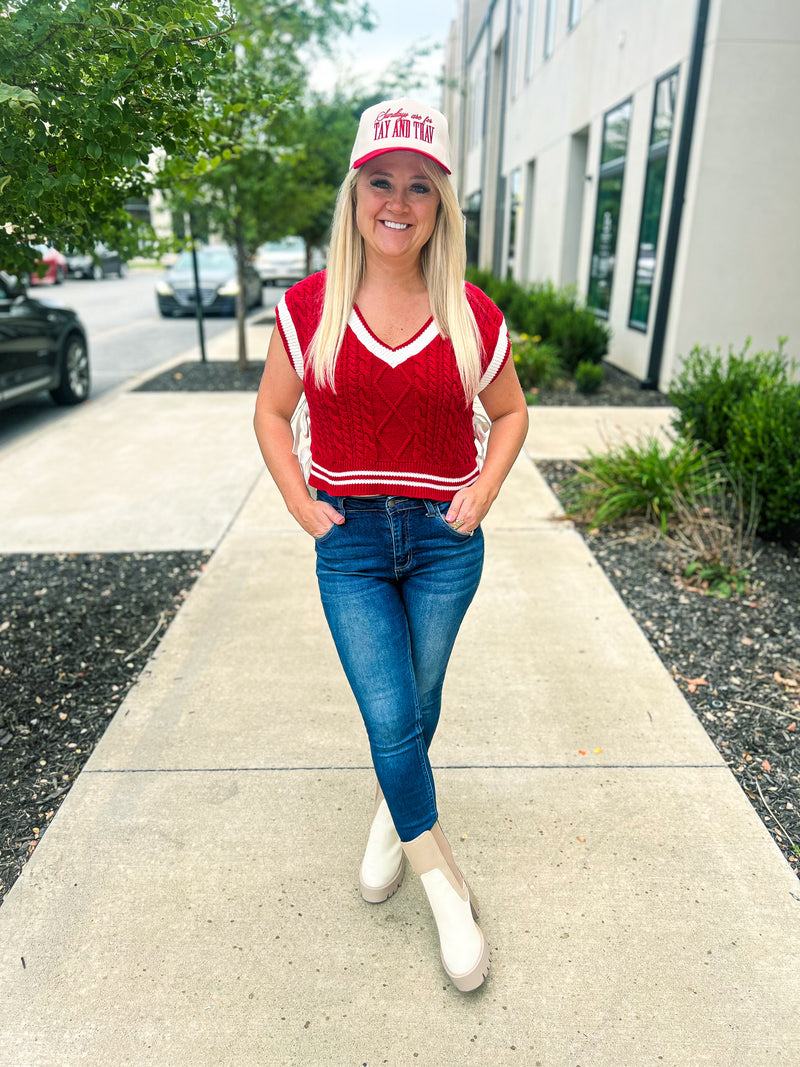 Red Bow Vest