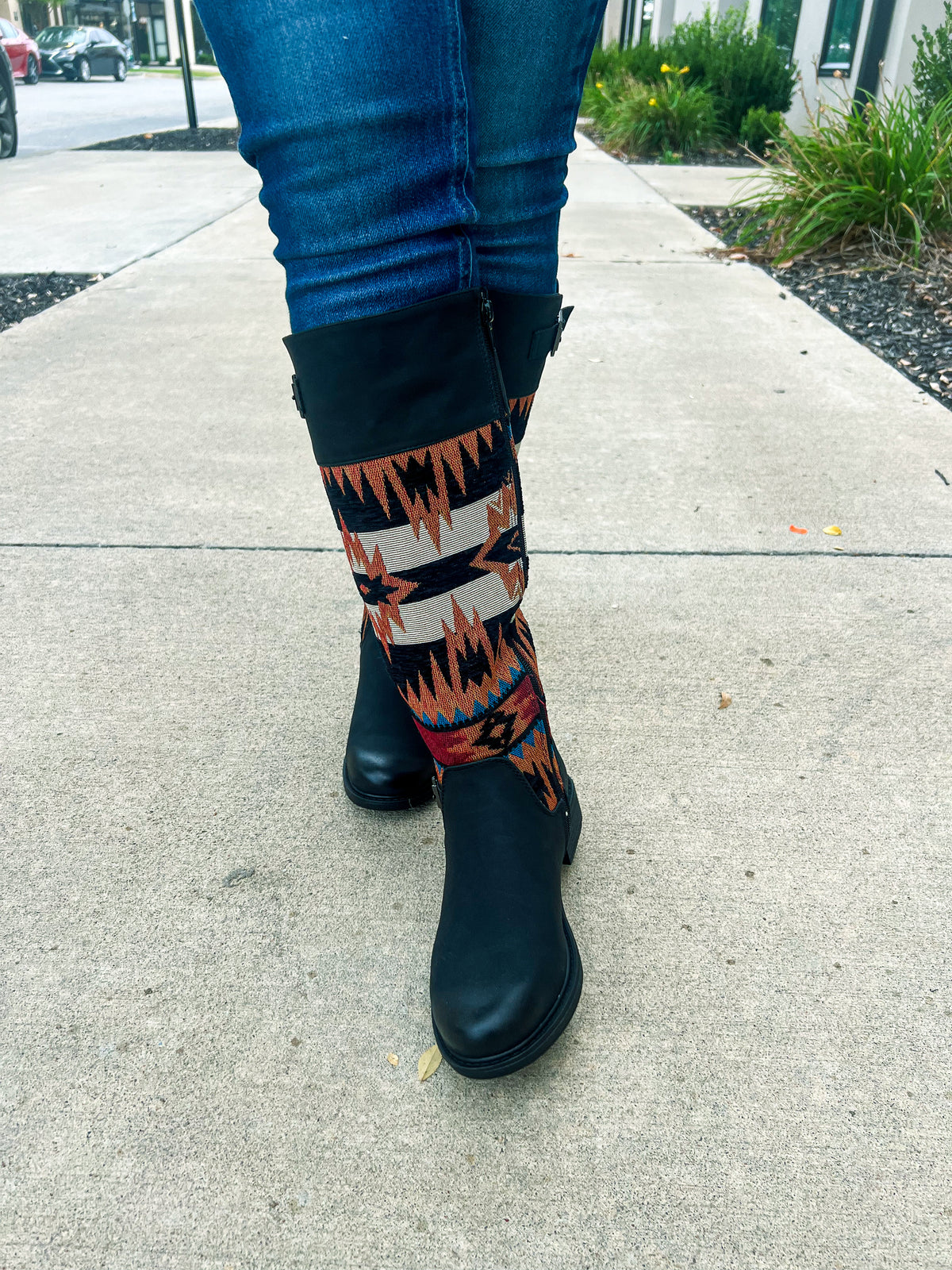Aztec Buckle Boots