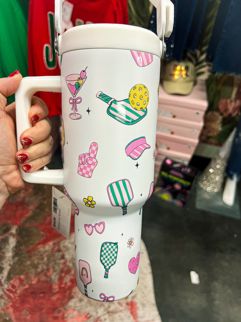 Pickleball Girly Tumbler