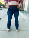 High Rise Front Pocket Jeans-Risen