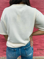 American Flag Creme Top