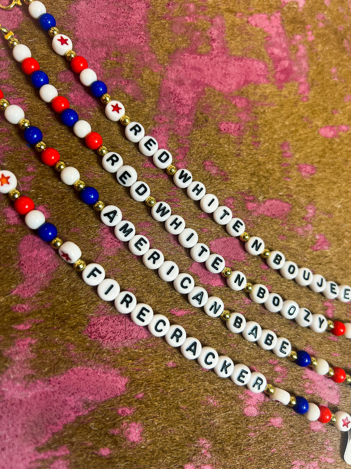 Hat Chain-Red, White, & Boujee